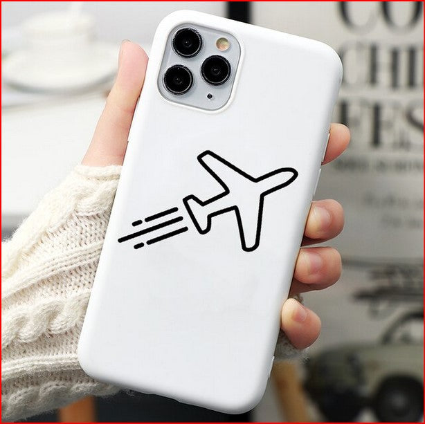 World Plane Love Couple Case For Apple iPhone 14 13 12 11 Pro Max Mini