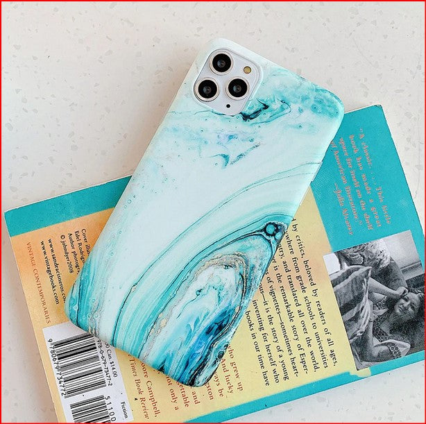 Gradual Color Marble Cover Case For Apple iPhone 14 13 12 11 Pro Max X