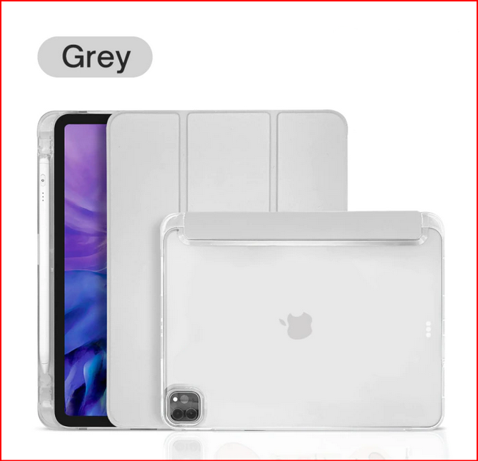 Flip Clear Back Pen Holder Cover Case for Apple iPad Mini Pro iPad Air