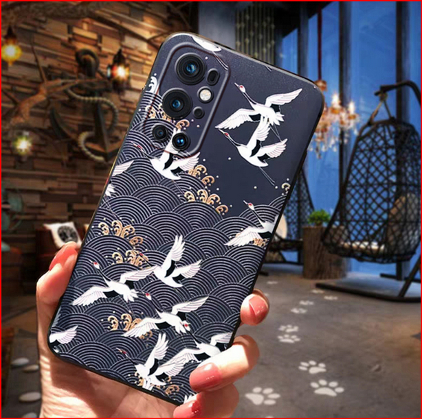 Flower Fish Bird Japanese Style Cover Case for OnePlus 9 8 10 Pro Nord