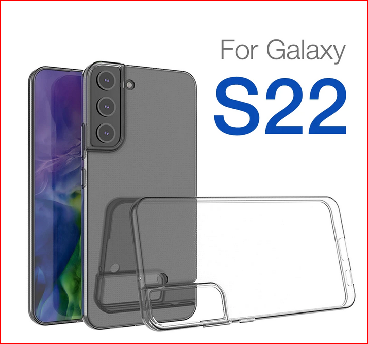 Clear Silicone Cover Case for Samsung Galaxy S22 Plus S22 Ultra Note