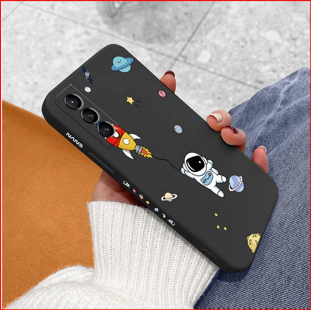 Space Rocket Astronaut Case for Samsung Galaxy S22 S21 Plus Ultra S10