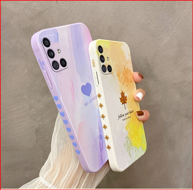 Maple leaf Heart Cute Cover Case for Samsung Galaxy S21 S22 Plus Ultra