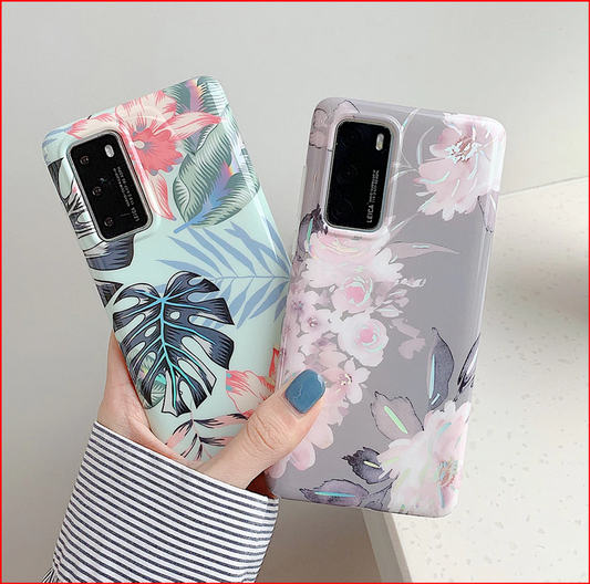 Banana Leaf Flower Cover Case for Samsung Galaxy S23 S22 Plus Ultra