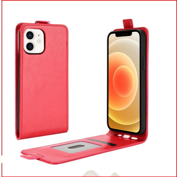 Flip Vertical Wallet Cover Case for Apple iPhone 14 13 12 Pro Max Mini
