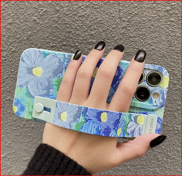 Oil Painting Flower Print Case for Samsung Galaxy S23 S22 Plus Ultra
