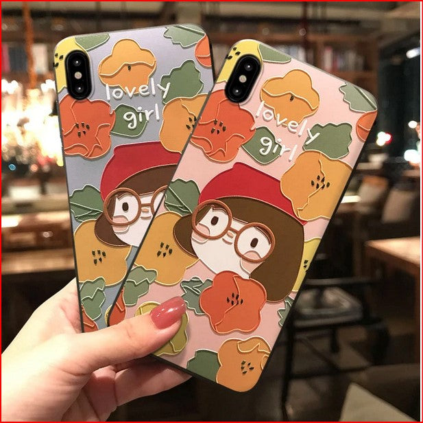Little Girl Flower Cover Case For Apple iPhone 14 11 Pro Max Xs Max