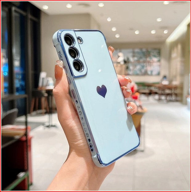 Love Heart Side Pattern Case Samsung Galaxy 23 S22 S21 Plus Ultra FE