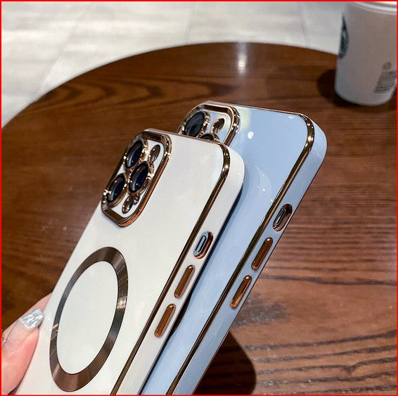Magnetic Wireless Charge Luxury Case For Apple iPhone 14 13 12 Pro Max