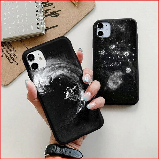 Space Planet Stars Moon Cover Case For Apple iPhone 14 13 12 Pro Max