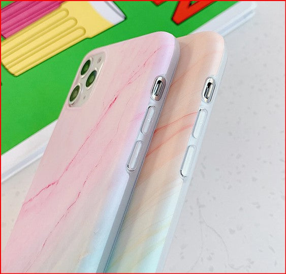 Gradual Color Marble Cover Case For Apple iPhone 14 13 12 11 Pro Max X