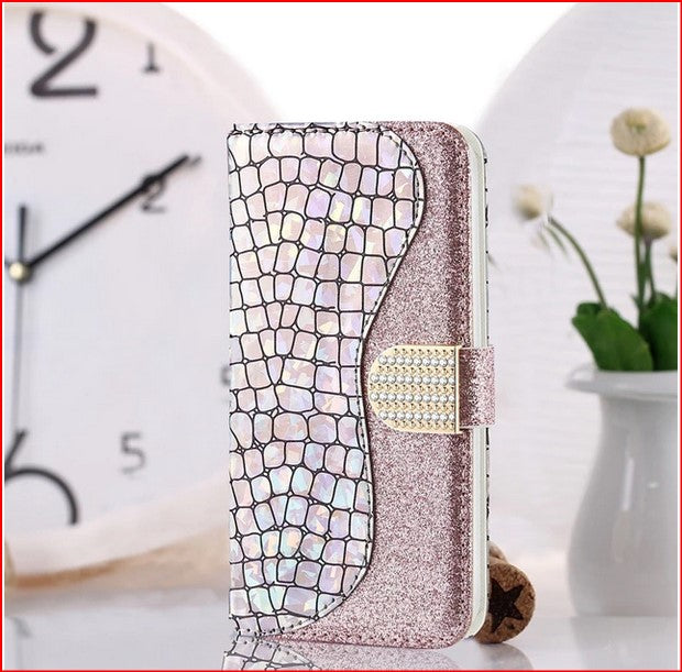 Flip Wallet Glitter Cover Case Samsung Galaxy S23 S22 S21 Plus Ultra