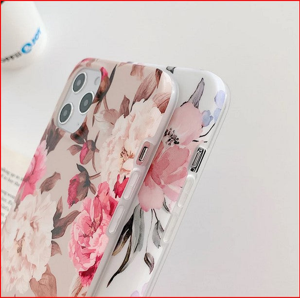 Vintage Rose Flower Leaf Cover Case For Apple iPhone 14 13 12 Pro Max