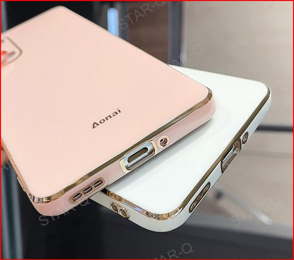 Luxury Plating Simple Cover Case Samsung Galaxy S22 S21 S20 Plus Ultra