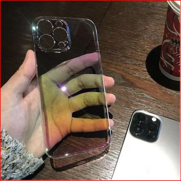 Rainbow Laser Aurora Clear Case For Apple iPhone 14 13 12 Pro Max Mini