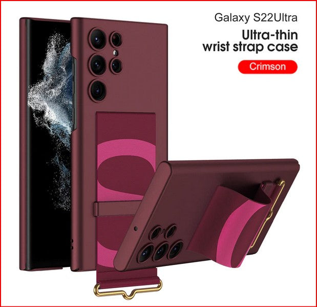 Wrist Strap Holder Shockproof Cover Case Samsung Galaxy S22 Plus Ultra