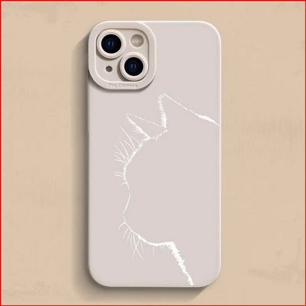 Cartoon Cat Simple Case for Samsung Galaxy S23 S22 S21 S20 Plus Ultra