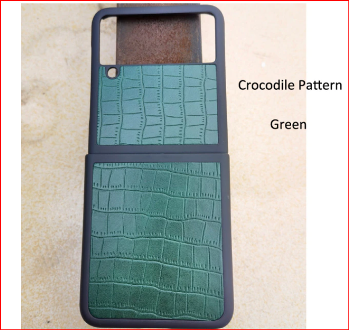 Crocodile Pattern Protective Cover Case for Samsung Galaxy Z Flip 3 4