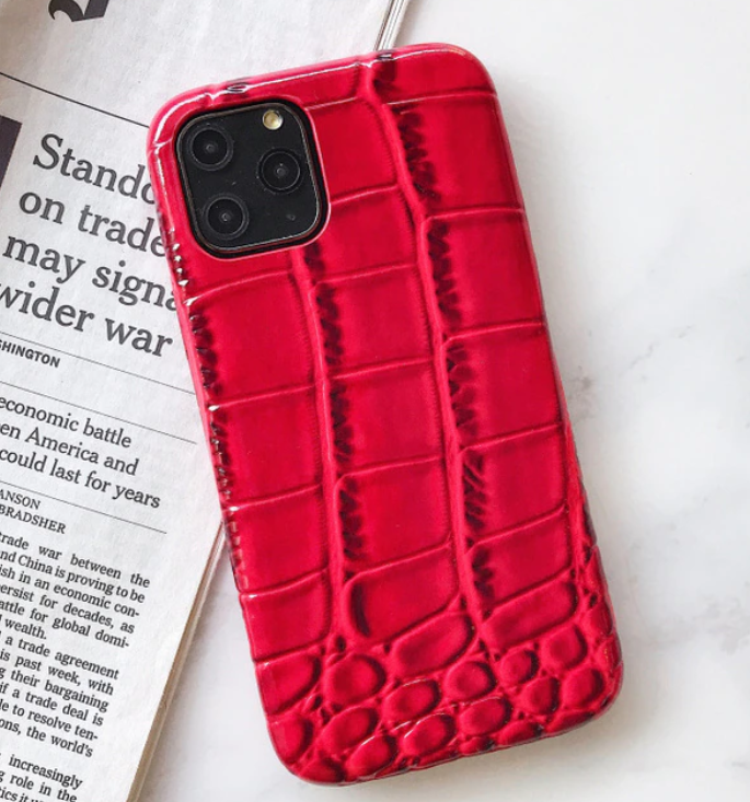 Crocodile Snake Skin Texture Case for Apple iPhone 14 13 12 11 Pro Max