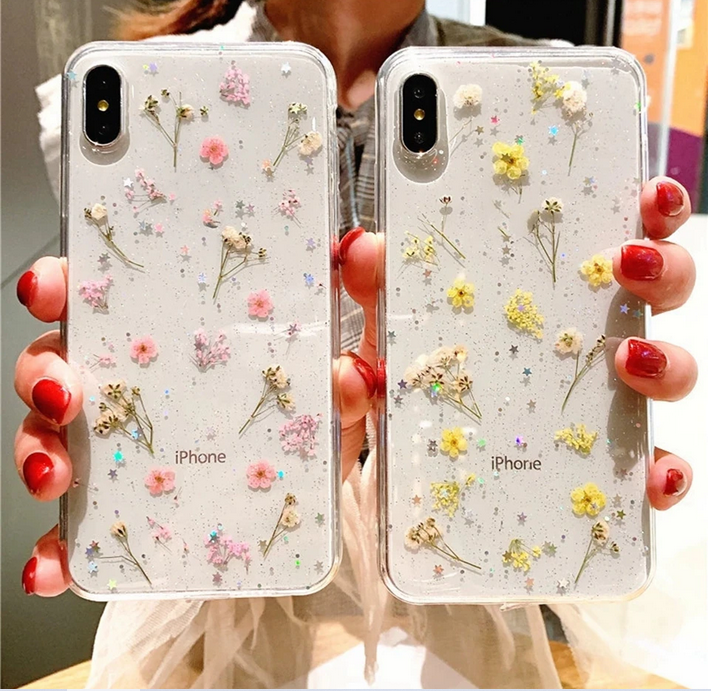Fashion Dry flower Cover Case for Apple iPhone 14 13 12 Pro Max Mini