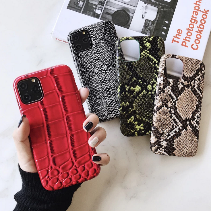 Crocodile Snake Skin Texture Case for Apple iPhone 14 13 12 11 Pro Max