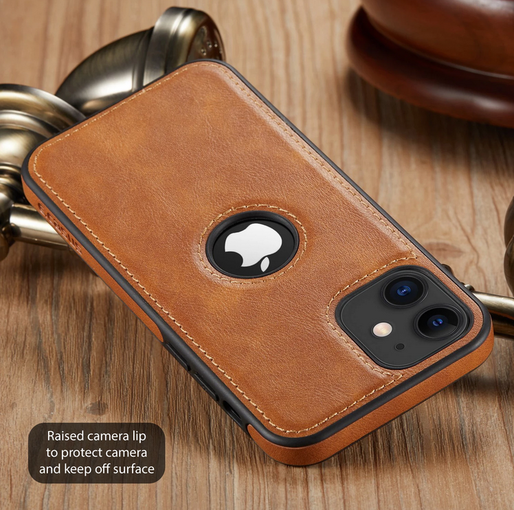 Luxury Leather Show Logo Case For Apple iPhone 14 13 12 11 ProMax Plus