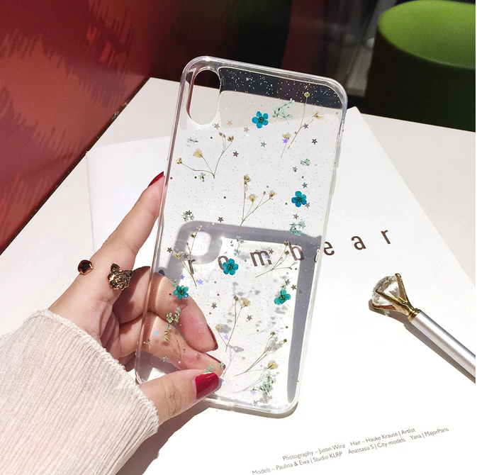 Fashion Dry flower Cover Case for Apple iPhone 14 13 12 Pro Max Mini