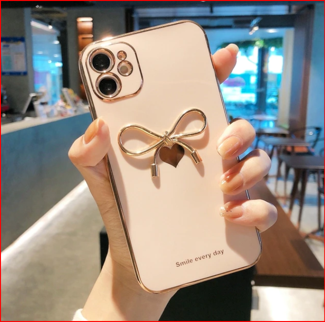 Love Bow Heart Cover Case for Apple iPhone 14 13 12 Pro Max Mini Plus