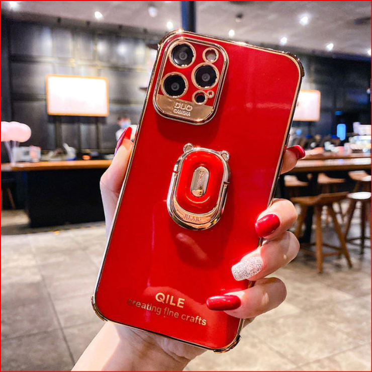 Holder Ring Electroplating Case for Apple iPhone 14 13 12 Pro Max Plus