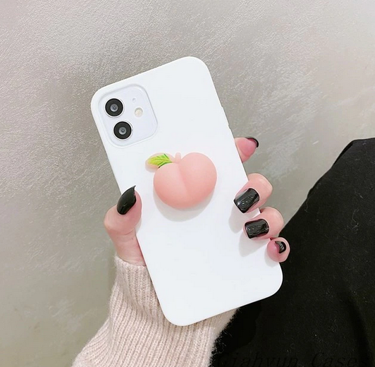 Pinch Decompress Peach Case for Apple iPhone 14 13 12 11 Pro Max Mini
