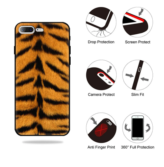 Fashion Zebra Tiger Leopard Case Apple iPhone 14 13 12 11 Pro Max Plus