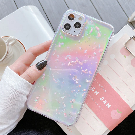 Sequins Laser Rainbow Glitter Case For Apple iPhone 14 13 12 Pro Max