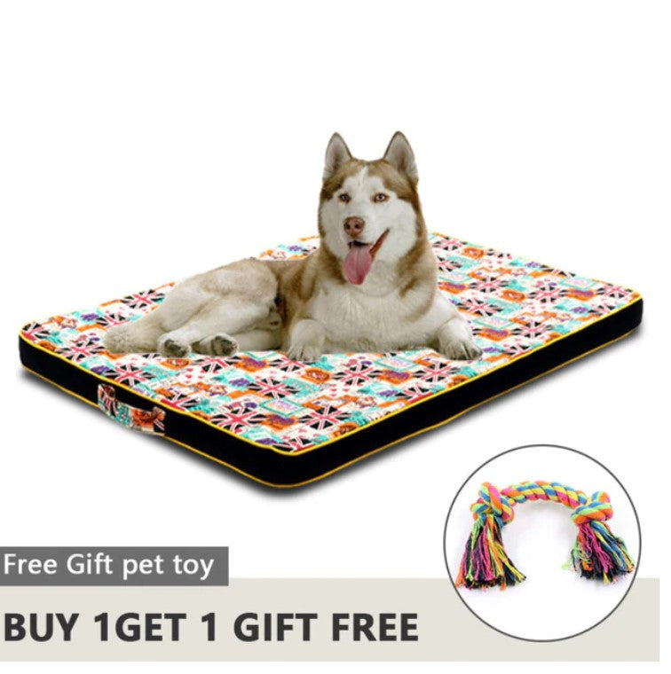 Large Foam Luxury & Comfortable Bed Mat Pad Sleep For Dogs Puppies Pet