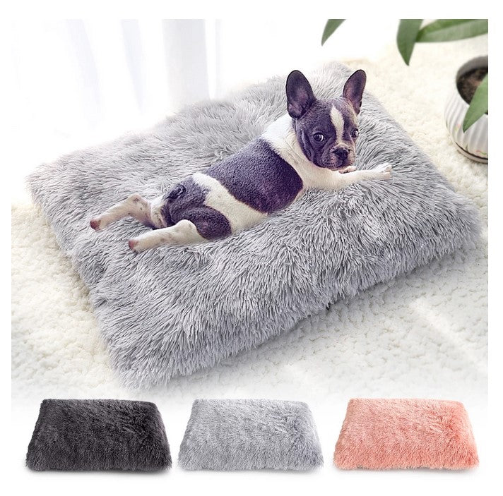 Long Plush Luxury & Comfortable Bed Cushion Pad Mat For Dogs and Pet