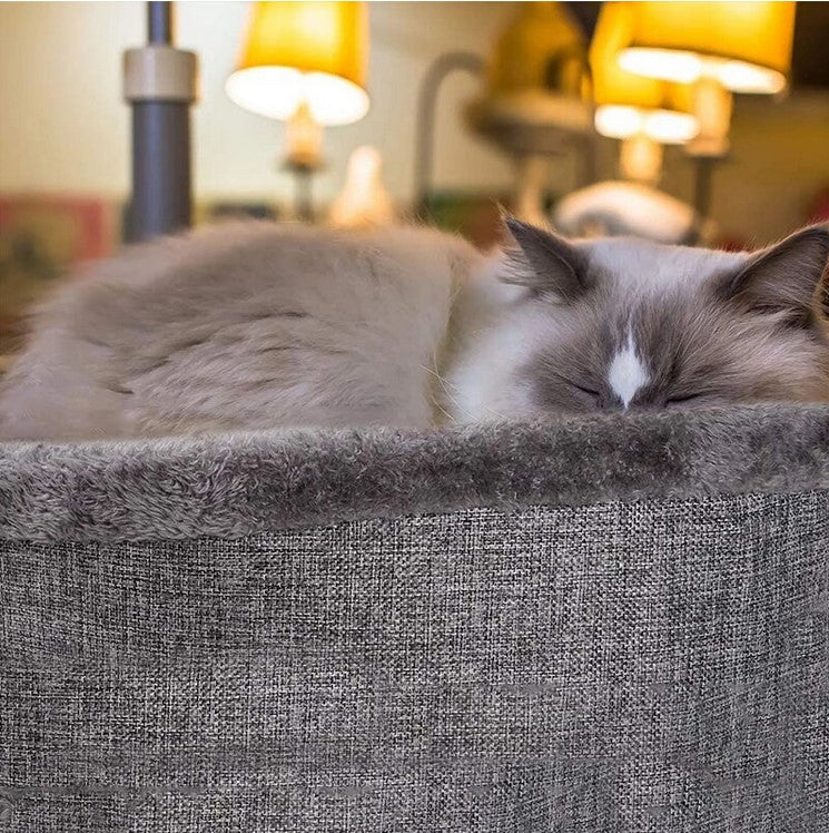 Comfort  Heart-shaped Cat Dog Bed Warm Sleep Long Soft Luxury Cushion