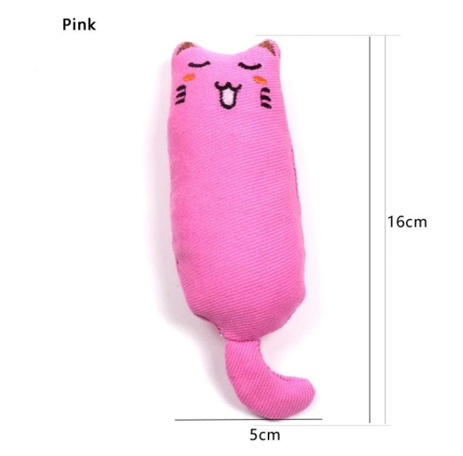Teeth Catnip Toys Fun & Funny Interactive Plush Kitten Chewing Pet Cat