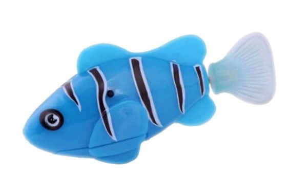 Funny & Fun Battery-Powered Fish Cat Pet Toy Plastic Fish Toy Playing