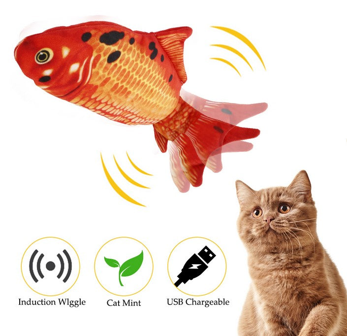 Funny & Fun Electric Cat Toy 3D Fish USB Charging Interactive Cat Toys