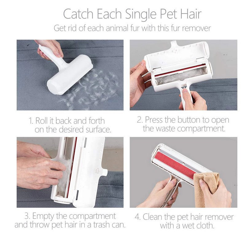 Pet Hair Removel Roller Remover Cleaning Brush Fur Dog Cat Hair Brush
