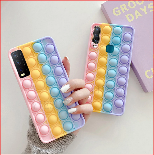Fashion Bubble Toy Stress Reliver Silicone Cover Case for All New Vivo