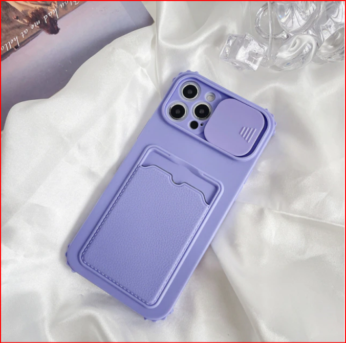 Card Holder Camera Protection Silicone Cover Case for All New Vivo