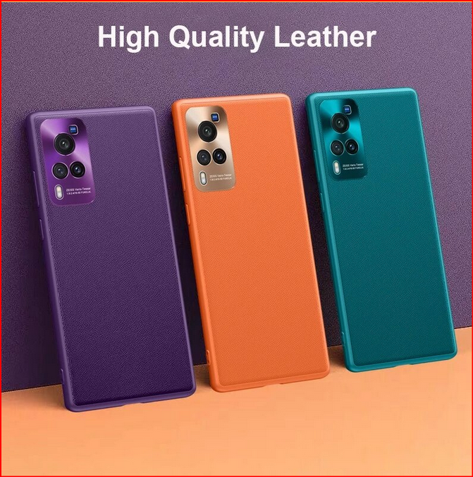Fashion Camera Protection Leather + Silicone Slim Cover Case for Vivo